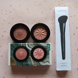 NIB bareMinerals GEN NUDE Cheek Duo - Way To Glow -Blonzer 2025 Holiday & Brush